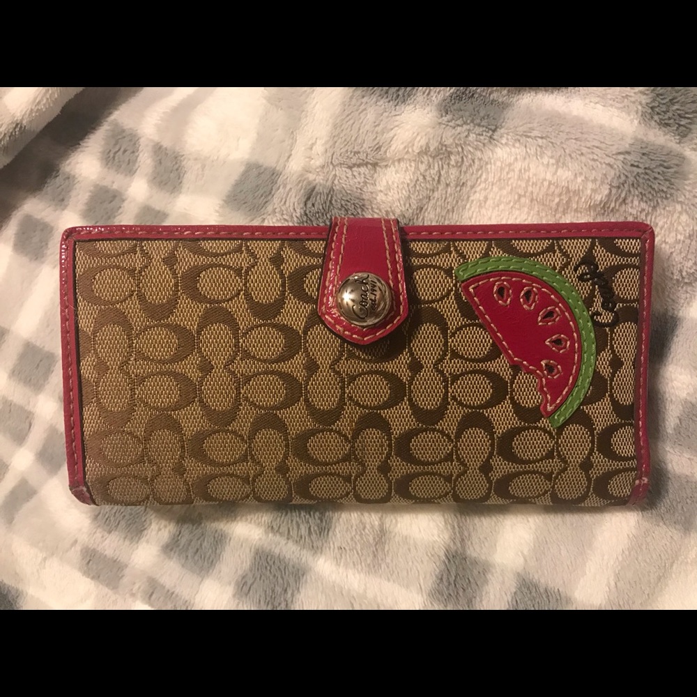 COACH WATERMELON WALLET